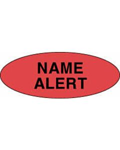 Label Paper Permanent Name Alert 2 1/4" x 7/8", Red, 1000 per Roll