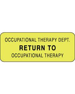 Label Paper Permanent Occupational Therapy 2 1/4" x 7/8", Fl. Yellow, 1000 per Roll