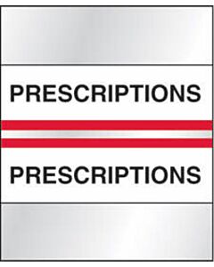 Chart Tab Paper Prescriptions 1 1/2" x 1 1/4" Red 100 per Package
