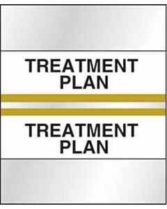 Chart Tab Paper Treatment Plan 1 1/2" x 1 1/4" Gold 100 per Package