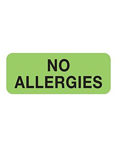 Label Paper Permanent No Allergies 2-1/4" x 7/8", Fl. Green, 1000 per Roll