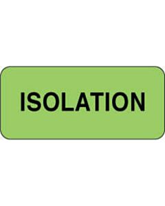 Label Paper Permanent Isolation 2 1/4" x 7/8", Fl. Green, 1000 per Roll