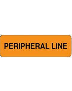 Label Paper Permanent Peripheral Line 2 7/8" x 7/8", Fl. Orange, 1000 per Roll