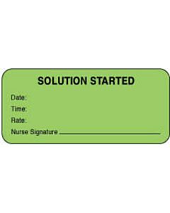 Label Paper Permanent Solution Started 2 1/4" x 7/8", Fl. Green, 1000 per Roll