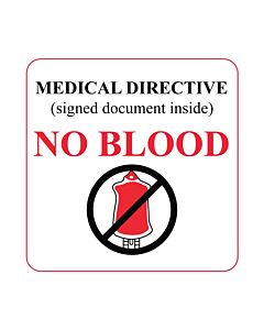 Lab Communication Label (Paper, Removable) Medical Directive 1 1/2" Core 2 1/2"x2 1/2" White - 1000 per Roll