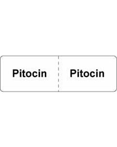 Label Paper Permanent Pitocinpitocin 2 7/8" x 7/8", White, 1000 per Roll