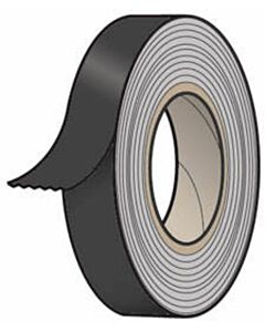 Spee-D-Tape™ Color Code Removable Tape 1/2" x 500" per Roll - Black