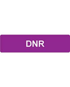 Label Paper Removable DNR 5 3/8" x 1", 3/8" Purple 500 per Roll