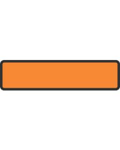 Binder/Chart Label Paper Removable 5 3/8" x 1 3/8" Orange 500 per Roll