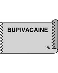 Anesthesia Tape (Removable) Bupivacaine % 1/2" x 500" - 333 Imprints - Gray - 500 Inches per Roll