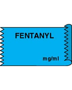 Anesthesia Tape (Removable) Fentanyl mg/ml 1/2" x 500" - 333 Imprints - Blue - 500 Inches per Roll