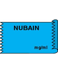 Anesthesia Tape (Removable) Nubain mg/ml 1/2" x 500" - 333 Imprints - Blue - 500 Inches per Roll