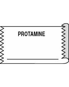 Anesthesia Tape (Removable) Protamine 1/2" x 500" - 333 Imprints - White - 500 Inches per Roll
