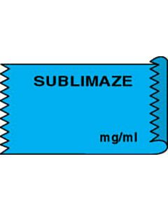 Anesthesia Tape (Removable) Sublimaze mg/ml 1/2" x 500" - 333 Imprints - Blue - 500 Inches per Roll