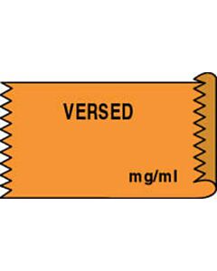 Anesthesia Tape (Removable) Versed mg/ml 1/2" x 500" - 333 Imprints - Orange - 500 Inches per Roll