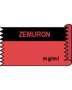 Anesthesia Tape (Removable) Zemuron mg/ml 1/2" x 500" - 333 Imprints - Fl. Red and Black - 500 Inches per Roll