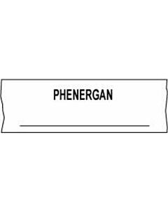 Anesthesia Tape (Removable) Phenergan 1/2" x 500" - 333 Imprints - White - 500 Inches per Roll