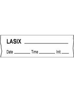 Anesthesia Tape with Date, Time & Initial (Removable) Lasix 1/2" x 500" - 333 Imprints - White - 500 Inches per Roll