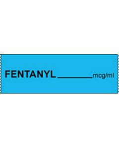 Anesthesia Tape (Removable) Fentanyl mcg/ml 1/2" x 500" - 333 Imprints - Blue - 500 Inches per Roll