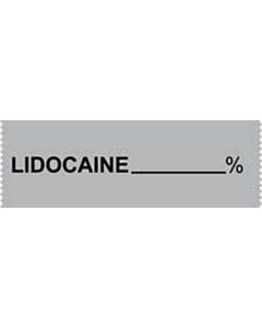 Anesthesia Tape (Removable) Lidocaine % 1/2" x 500" - 333 Imprints - Gray - 500 Inches per Roll