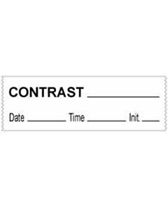 Anesthesia Tape with Date, Time & Initial (Removable) Contrast 1/2" x 500" - 333 Imprints - White - 500 Inches per Roll