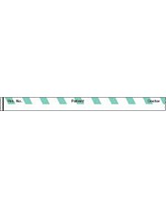 Binder/Chart Tape Removable "Rm. No. Patient", 1'' Core, 1/2 '' x 500'', Aqua, 83 Imprints, 500 Inches per Roll