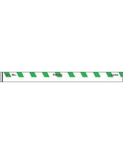 Binder/Chart Tape Removable "Rm. No. Patient", 1'' Core, 1/2 '' x 500'', Green, 83 Imprints, 500 Inches per Roll