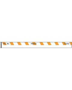 Binder/Chart Tape Removable "Rm. No. Patient", 1'' Core, 1/2 '' x 500'', Orange, 83 Imprints, 500 Inches per Roll