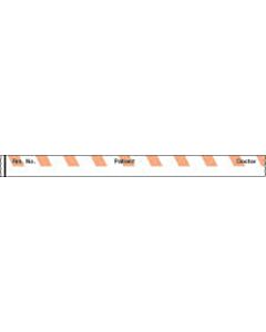 Binder/Chart Tape Removable "Rm. No. Patient", 1'' Core, 1/2 '' x 500'', Salmon, 83 Imprints, 500 Inches per Roll