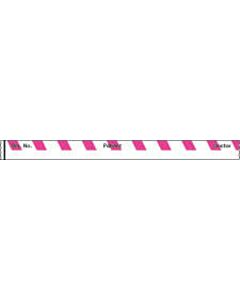 Binder/Chart Tape Removable "Rm. No. Patient", 1'' Core, 1/2 '' x 500'', Fl. Pink, 83 Imprints, 500 Inches per Roll