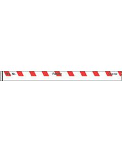 Binder/Chart Tape Removable "Rm. No. Patient", 1'' Core, 1/2 '' x 500'', Red, 83 Imprints, 500 Inches per Roll