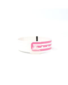 CompuBand® Soft Direct Thermal Patient ID Wristband, Adult/Pediatric, Snap Closure, 1.5" Core, Pink
