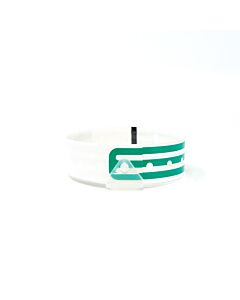 CompuBand® Soft Direct Thermal Patient ID Wristband, Adult/Pediatric, Snap Closure, 1.5" Core, Green