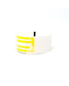 CompuBand® Soft Direct Thermal Patient ID Wristband, Adult, Snap Closure, 1.5" Core, Yellow