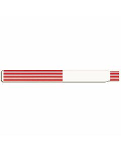 ScanBand® Thermal Wristband Adhesive Closure 1-1/8" x 11-1/2", 1-1/2" Core Adult Red, 500 per Box