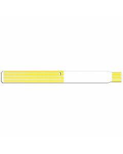 ScanBand® Thermal Wristband Adhesive Closure 1-1/8" x 11-1/2", 1" Core Adult Yellow, 400 per Box
