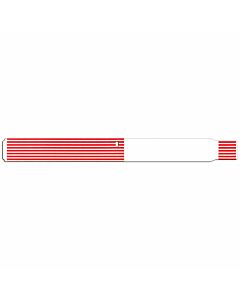 ScanBand® Thermal Wristband Adhesive Closure 1-1/8" x 11-1/2", 1" Core Adult Red, 400 per Box