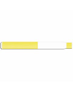 ScanBand® Thermal Wristband Adhesive Closure 1-1/8" x 11-1/2", 1" Core Adult Yellow, 340 per Box