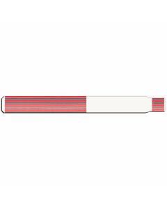 ScanBand® Thermal Wristband Adhesive Closure 1-1/8" x 11-1/2", 1" Core Adult Red, 340 per Box