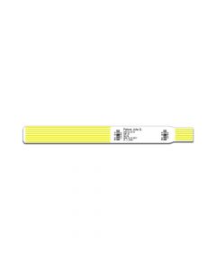 ScanBand® DR Thermal Patient ID Wristband, Adult 1" Core, Yellow, 1800 per Box