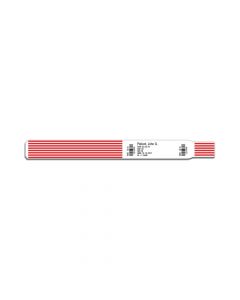 ScanBand® DR Thermal Patient ID Wristband, Adult 1" Core, Red, 1800 per Box