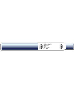 ScanBand® DR Thermal Patient ID Wristband, Adult, 1-1/2" Core, Blue, 500 per Box