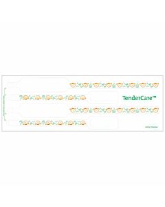Tendercare® Thermal Wristband 4pt Mother, Father, Baby Set Adhesive Closure 11" L x 1" H (Adult) 8" L x 7/8" H (Infant) White With Monkeys, 400 per Box