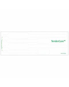 Tendercare® Thermal Wristband 4pt Mother, Father, Baby Set Adhesive Closure 11" x 1" (Adult) 8" x 7/8" (Infant) White, 400 per Box