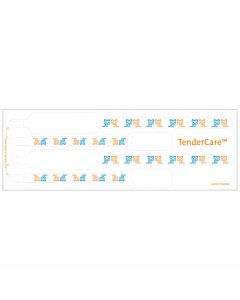 Tendercare® Thermal Wristband 4pt Mother, Father, Baby Set Adhesive Closure 11" L x 1" H (Adult) 8" L x 7/8" H (Infant) White With Tigers, 400 per Box