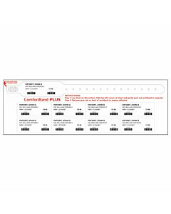 ComfortBand® Plus Thermal Patient ID Wristband with Patient Labels, Adult, White, 1 1/2" Core
