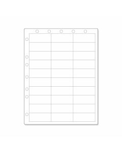 Datamate® Chart Labels Paper Portrait with Holes 2 1/2"x1" White - 4 Pks of 250 Sheets per Case