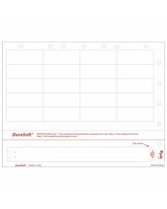 DuraSoft® Laser Patient ID Wristband/Label with Holes, Adult, Tamper Evident, 20 Labels, White