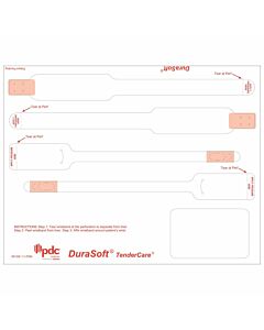 DuraSoft® TendercareÂ® Laser Patient ID Wristband/Label Set, Adult/Infant, Tamper Evident, White