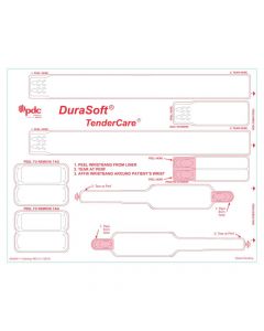 DuraProtect® Laser Patient ID Wristband, Adult, Tamper Evident, 20 Labels, White